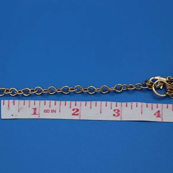 White House Black Market Gold Toned Five Strand Y Drop Style Necklace - Picture 9 of 9